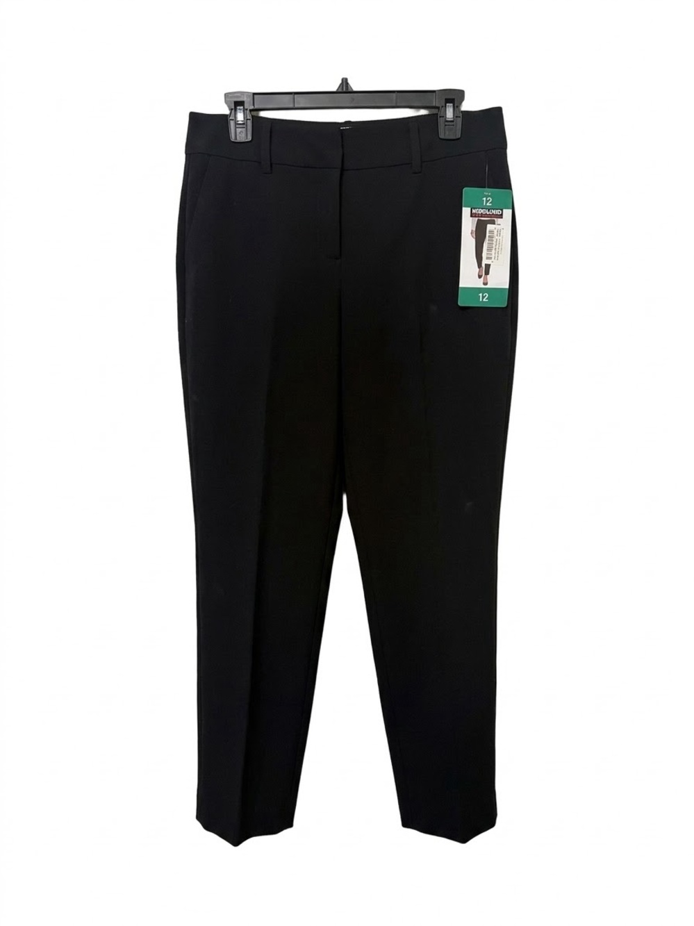 Kirkland Signature Black Straight-Leg Dress Pants
